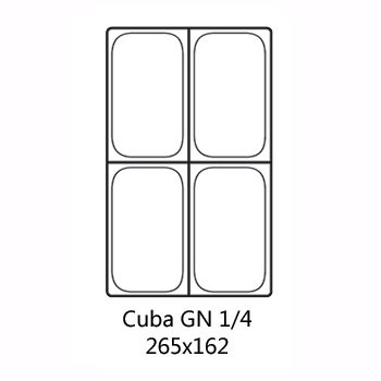 Cuba convencional GN 1/4 - Rubbermaid